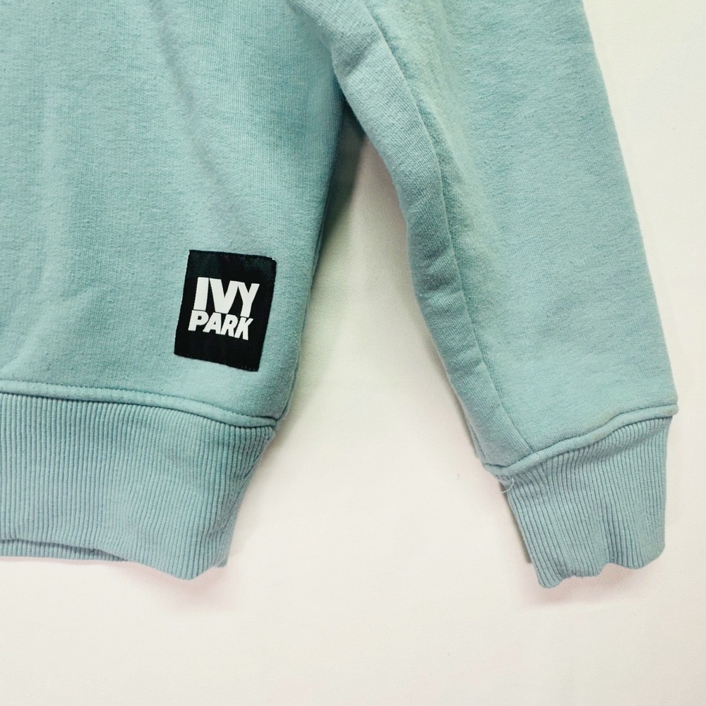 Ivy Park Womens Logo Crewneck Long Sleeve Sweatshirt Mint Blue Size S - Picture 2 of 8